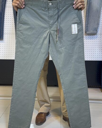 Tommy Jeans Printed Gabardine Pant- Olive